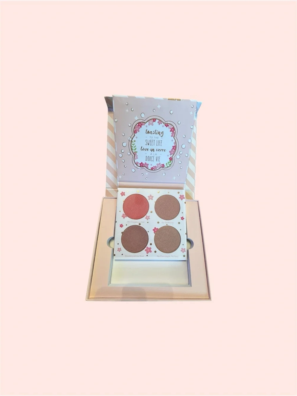Beauty Bakerie Cotton Candy Champagne Blushlighter Palette 4 Shades